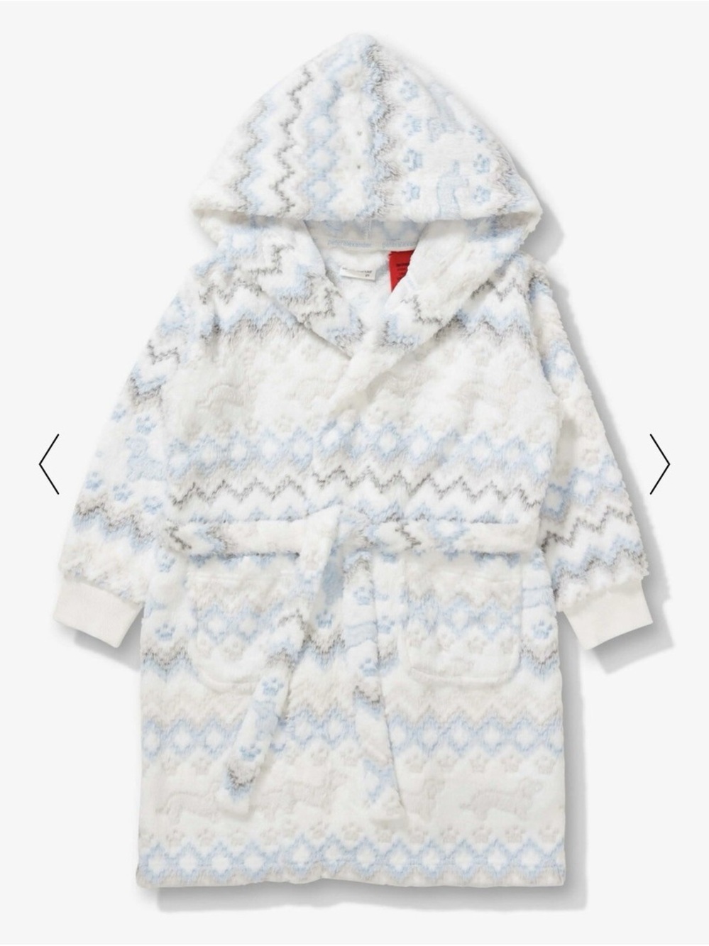 PETER ALEXANDER BABY FAIR ISLE FLEECE GOWN SIZE 9-18 MONTHS